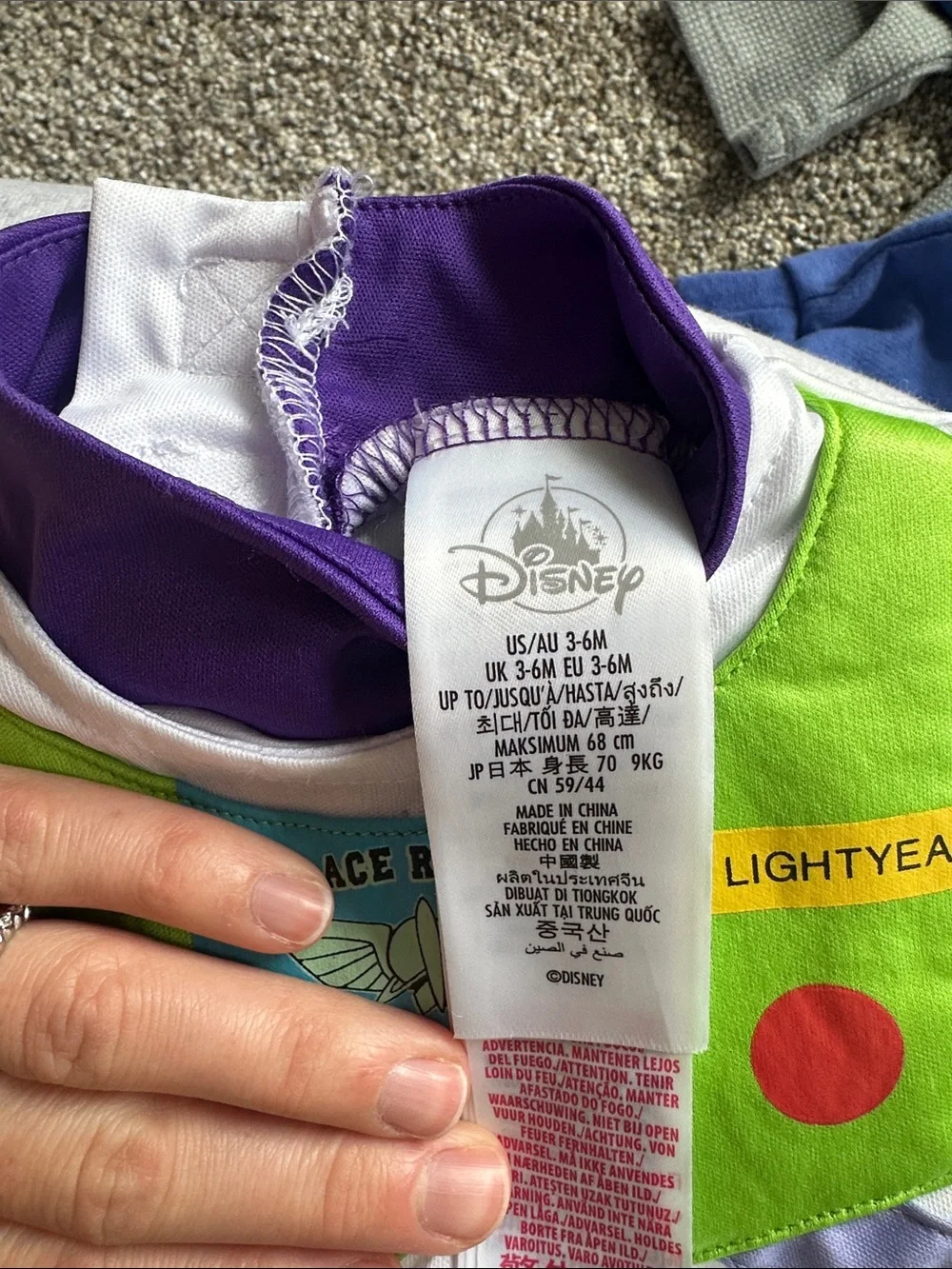 Disney Buzz Lightyear Space Ranger Costume - White, Green & Purple - Picture 2 of 6